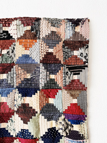 Antique Silk Quilt Hanging
