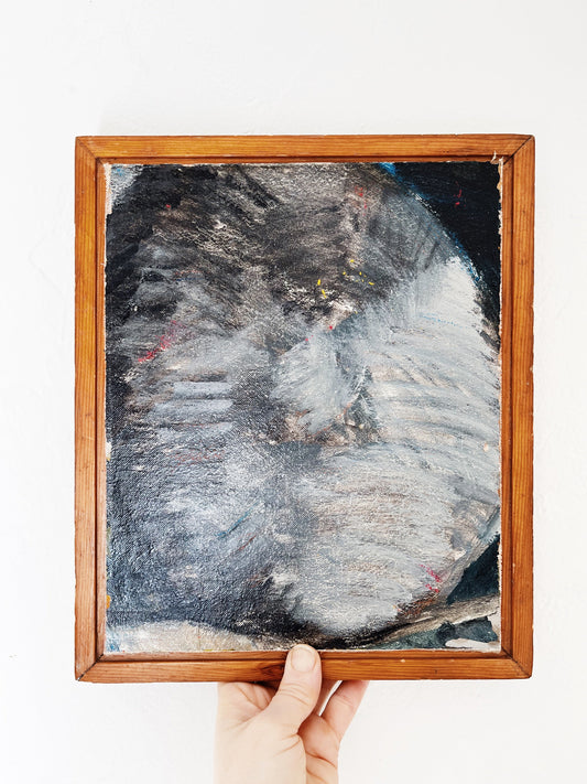 Vintage Abstract Oil Painting