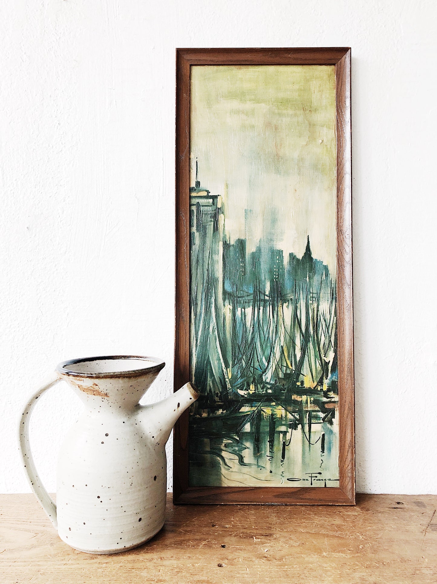 Mid Century Ozz Franca Brutalist Painting