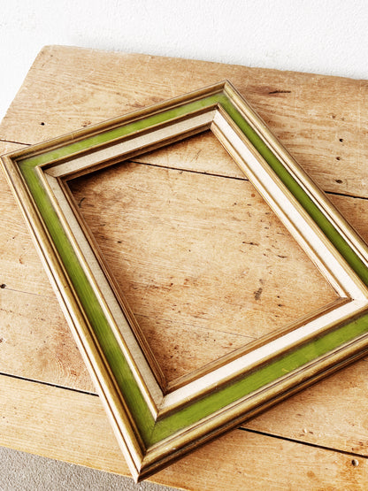 Mid Century Carved Wood Frame