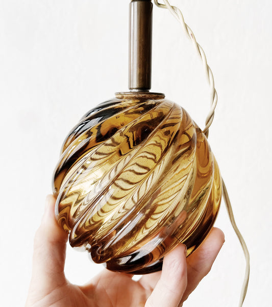 Petite Vintage Glass Lamp