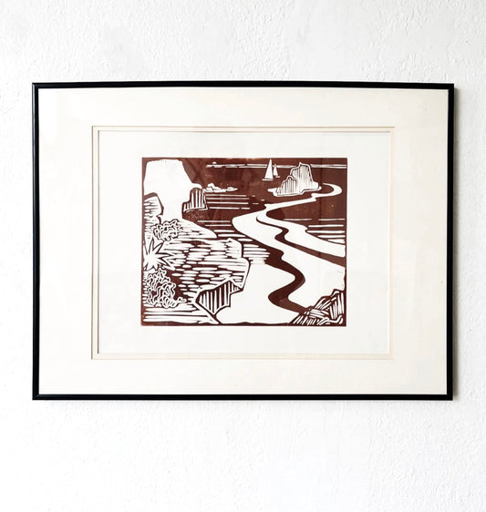 Vintage JP Gaston Block Print
