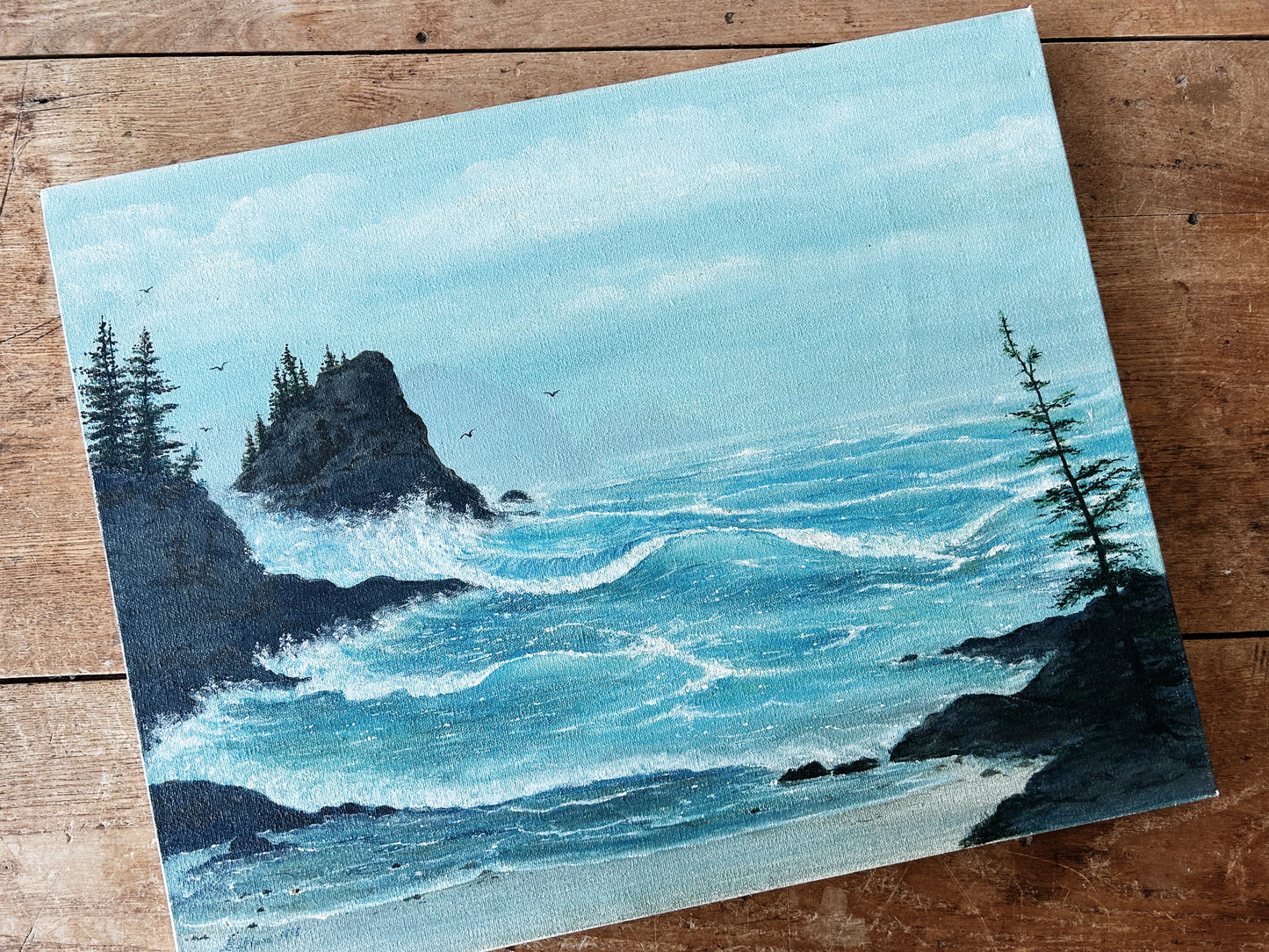 Vintage Seascape Painting