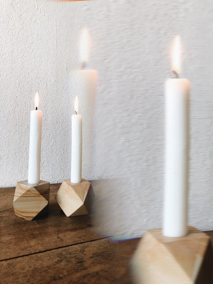 Vintage Italian Stone Candle Holders
