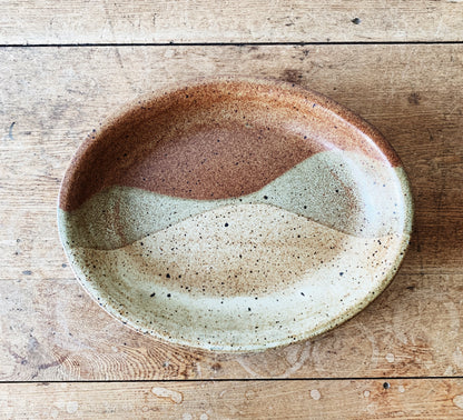 Vintage Handmade Stoneware Platter