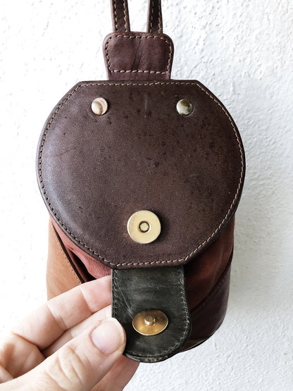 Vintage Leather Cross Body Pouch