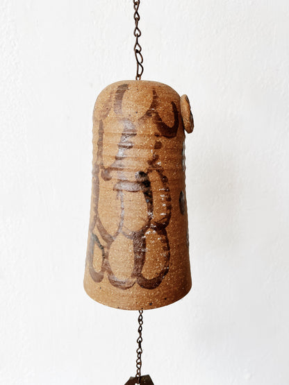 Handmade Folk Owl Windchime