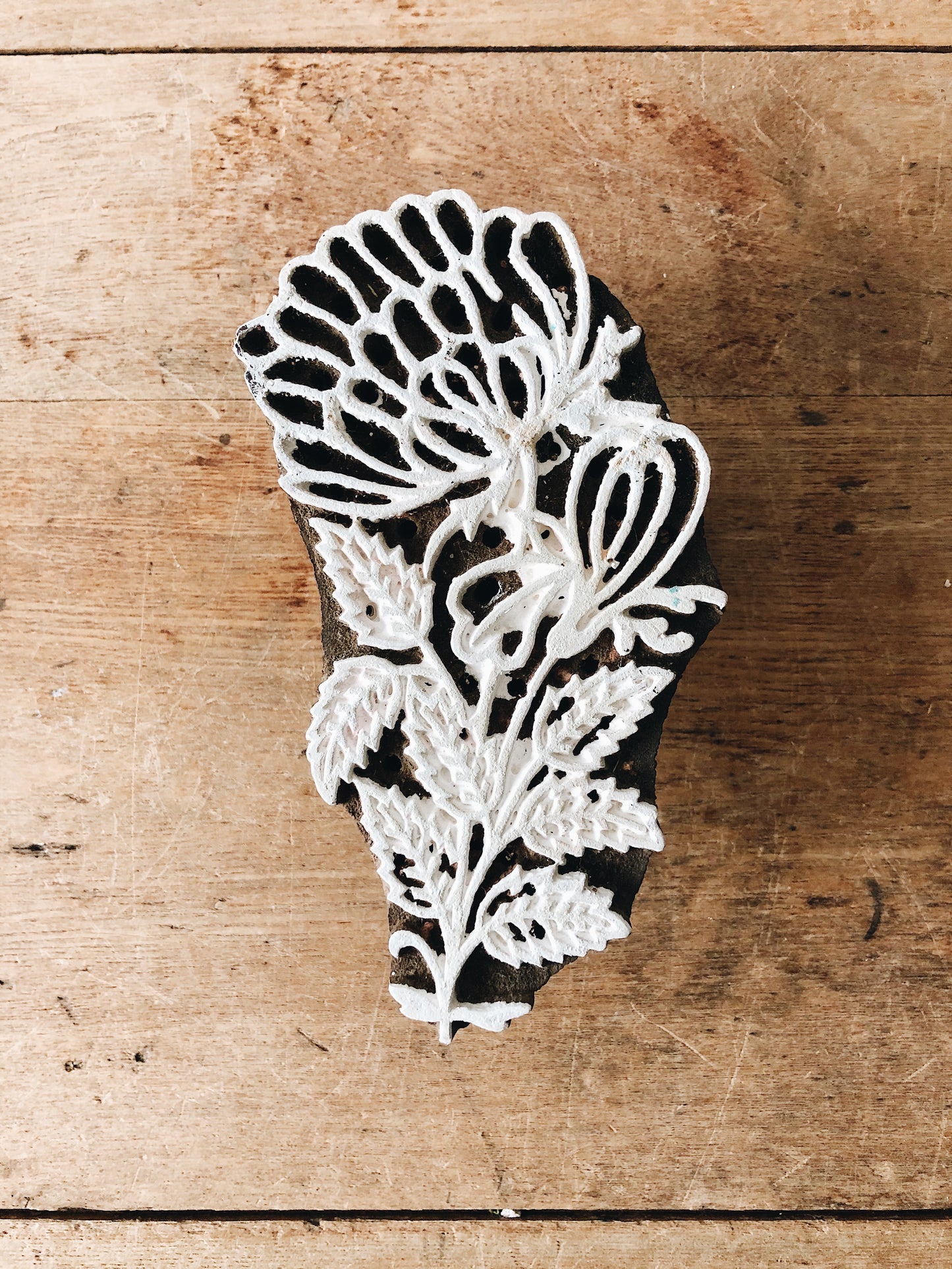 Vintage Wood Printing Block