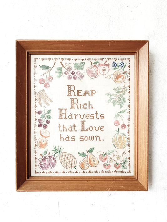 Vintage Framed Needlpoint