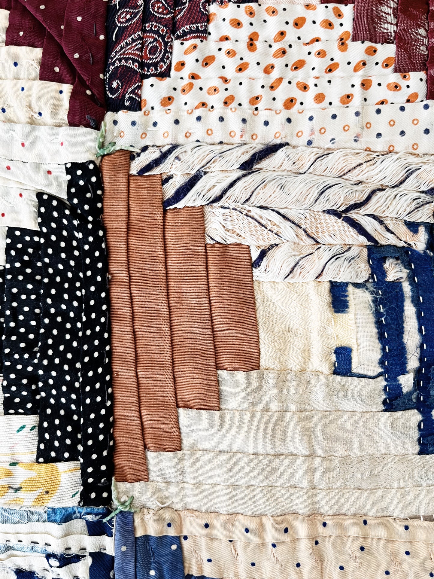 Antique Silk Quilt Hanging