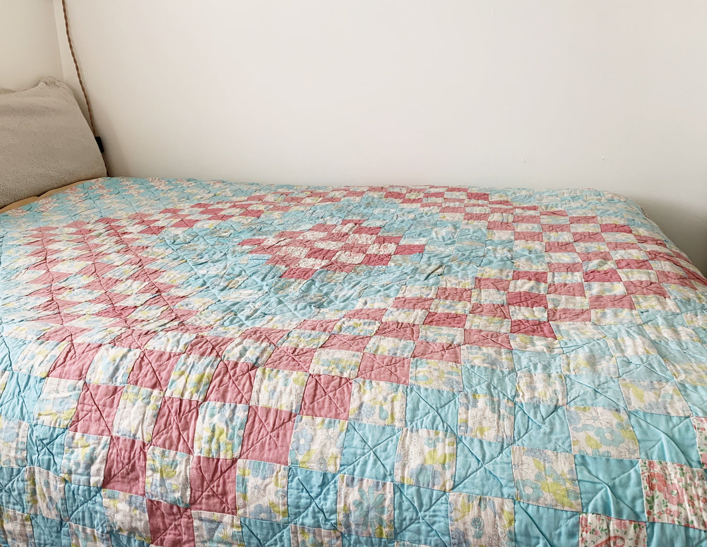 Vintage Handmade Cotton Quilt
