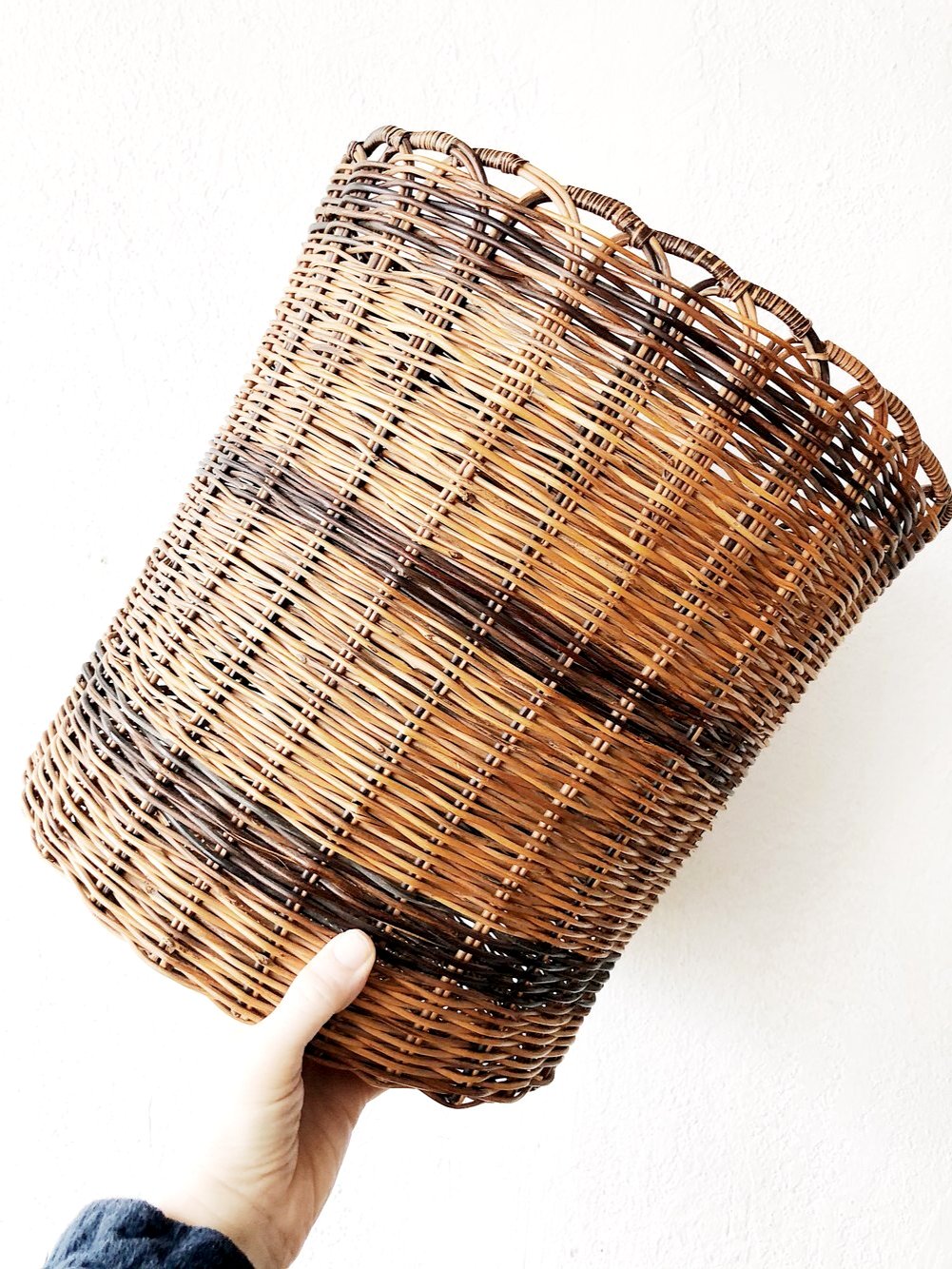 Large Vintage Planter Basket