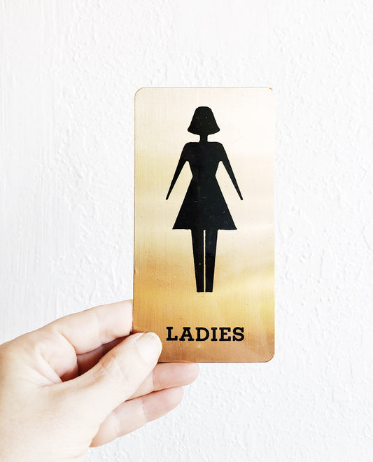 Vintage Ladies Room Decal