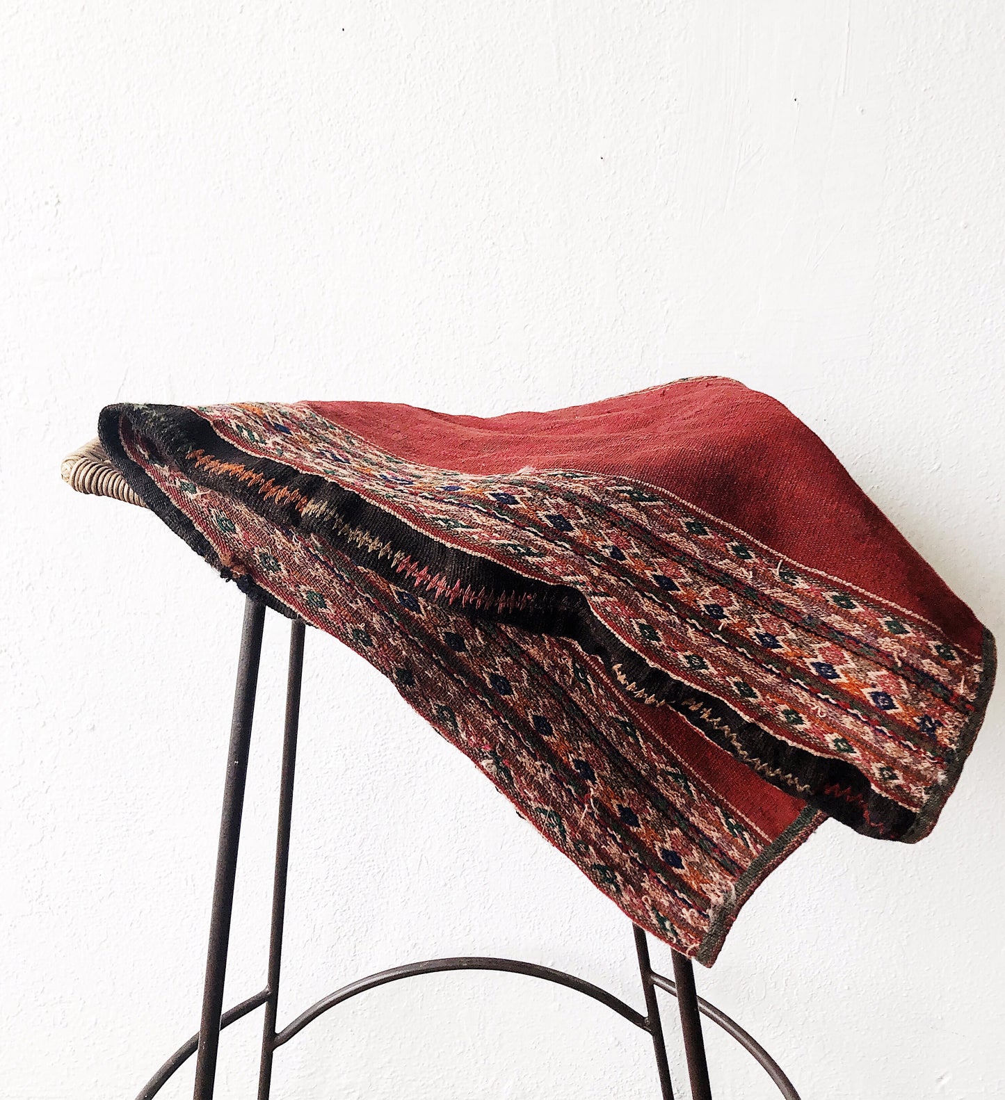 Vintage Handwoven Wool and Linen textile