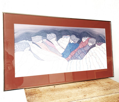 Large Vintage Framed Art Print