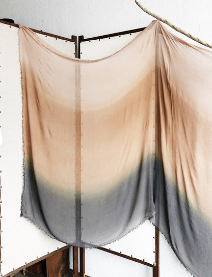 Extra Large Cashmere Silk Ombré Scarf