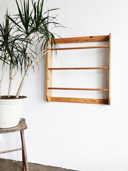 Natural Wood Textile Rack