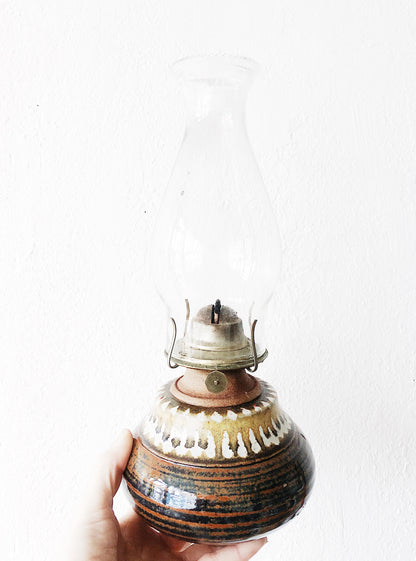 Vintage Ceramic Oil Lamp