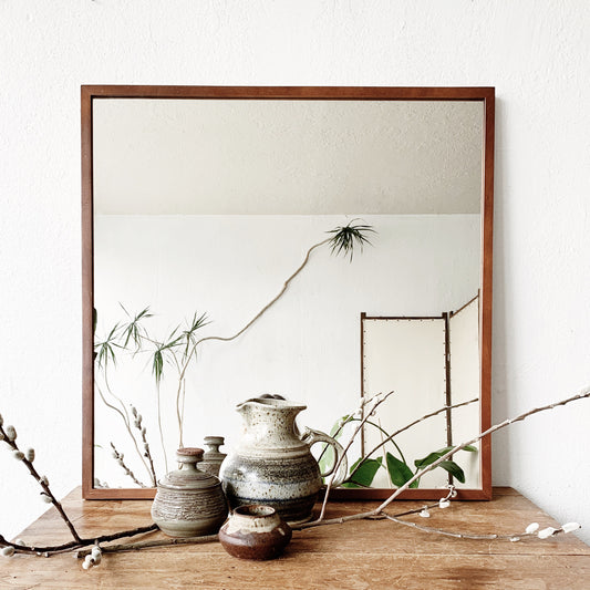 Large Wood Framed Mirror