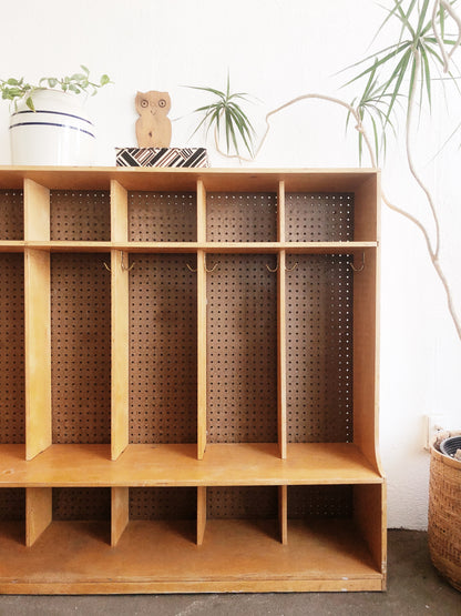 Vintage Wooden Locker Storage