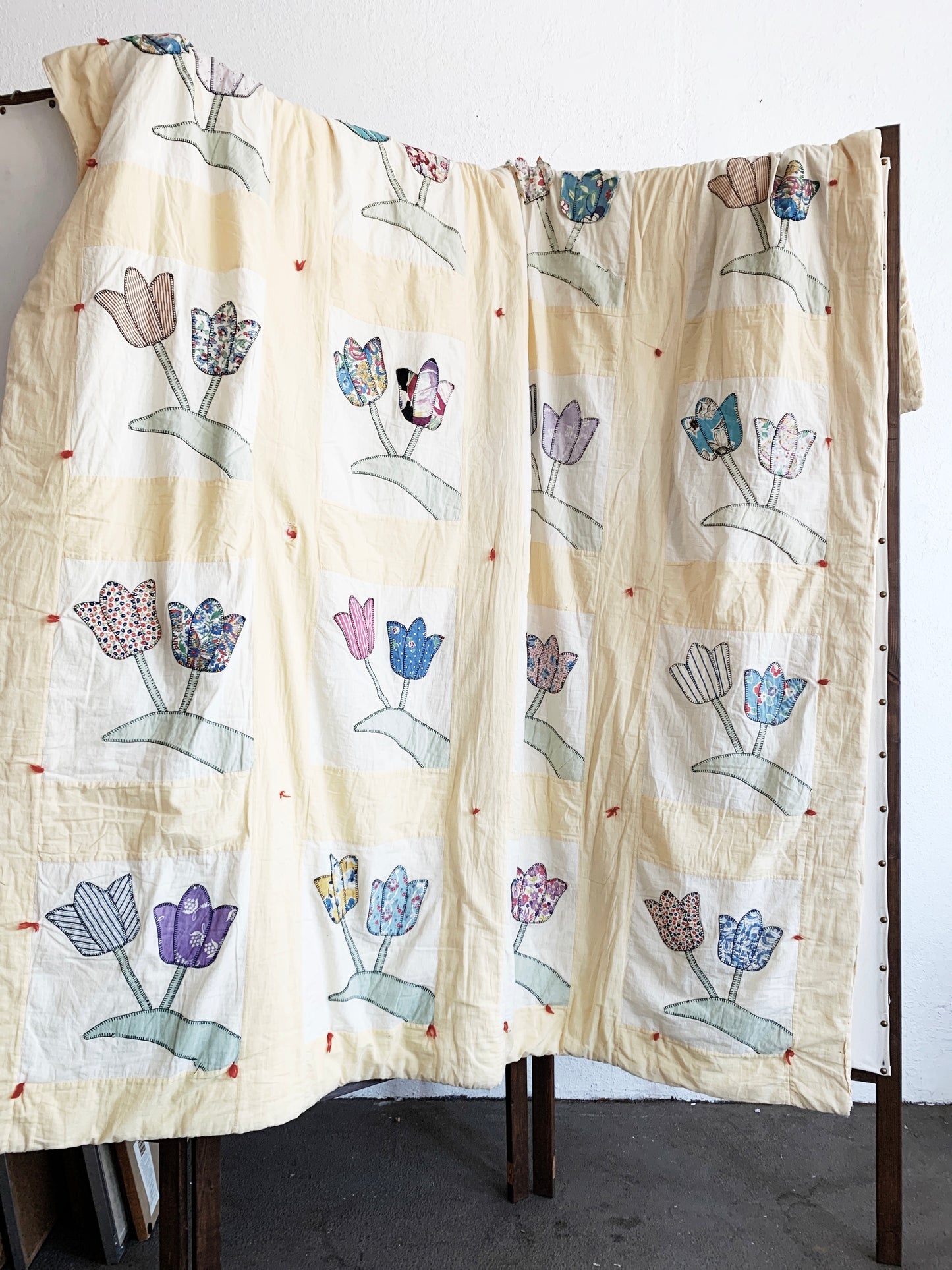 Vintage Handmade Cotton Quilt