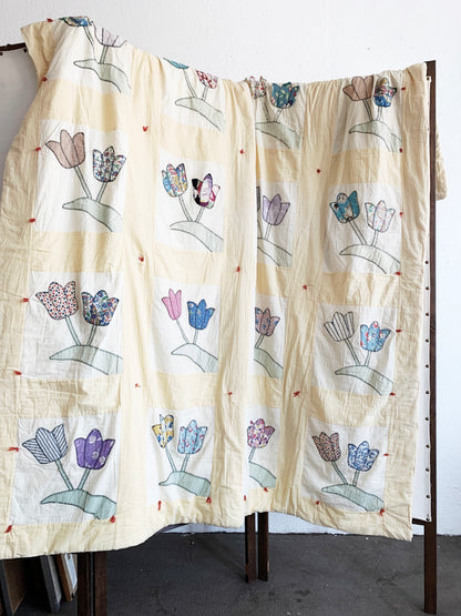 Vintage Handmade Cotton Quilt