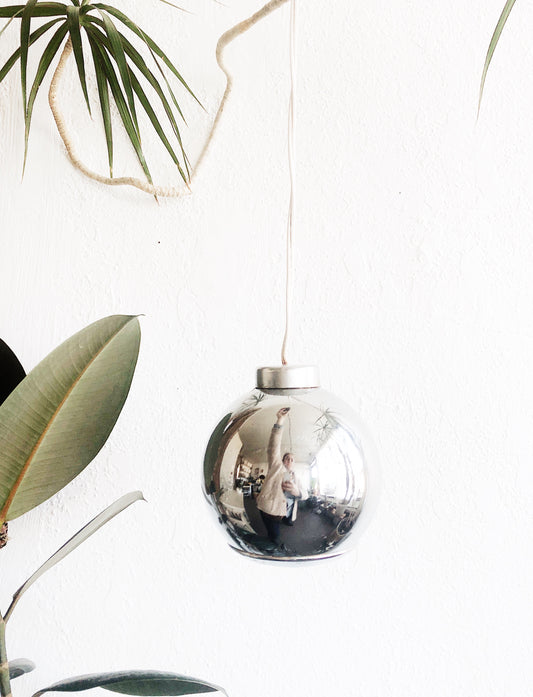 Vintage 70s Chrome Eyeball Lamp