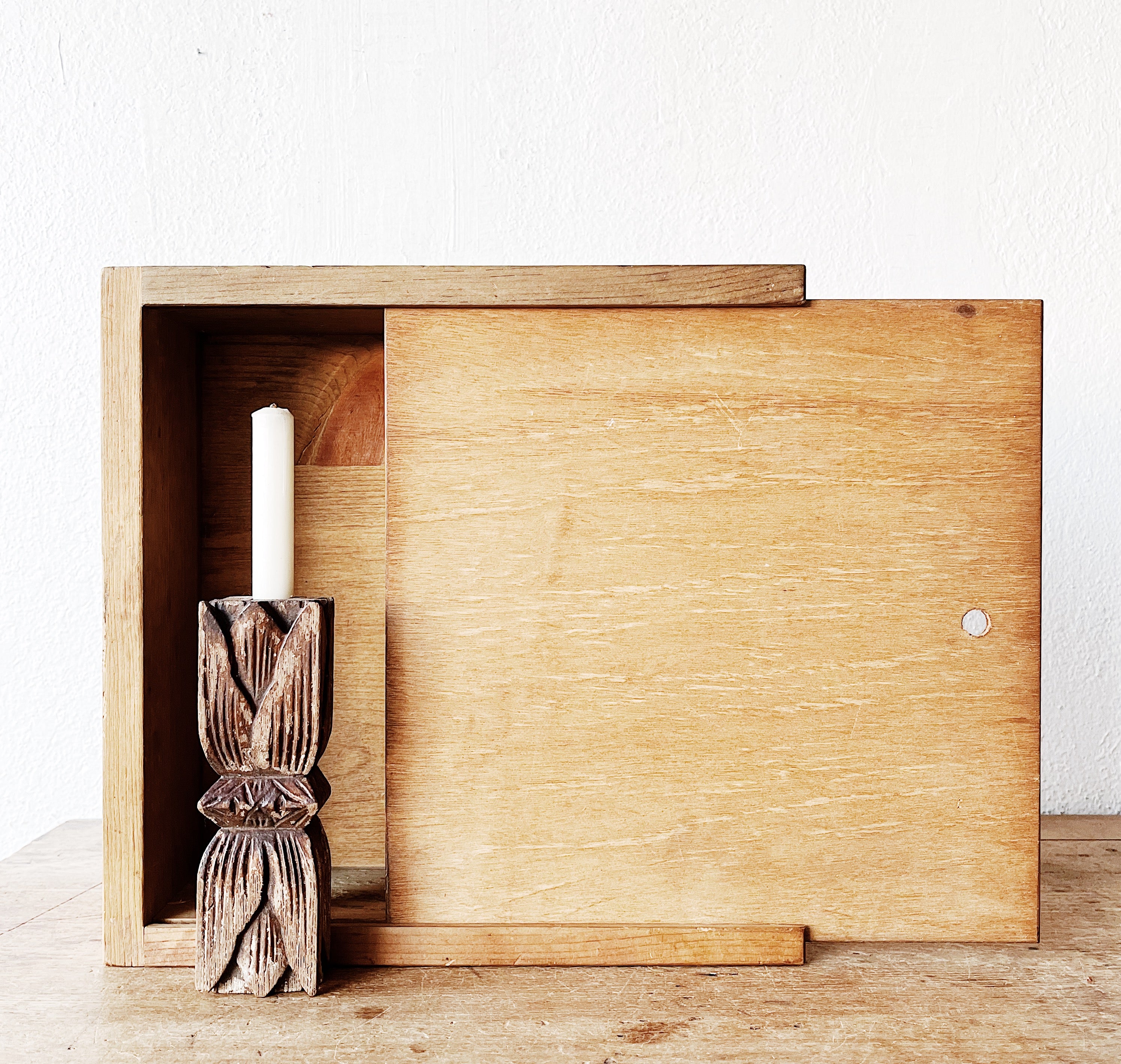 Antique Salvaged Candlestick - Thumbnail 2