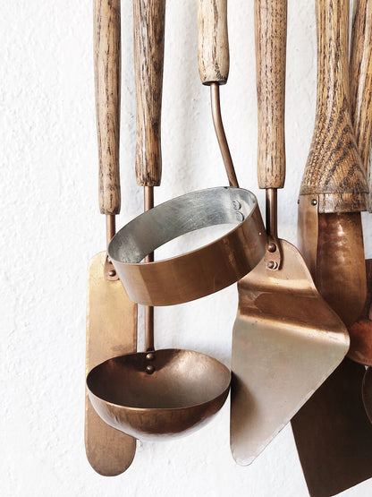 Vintage Copper Utensil Set