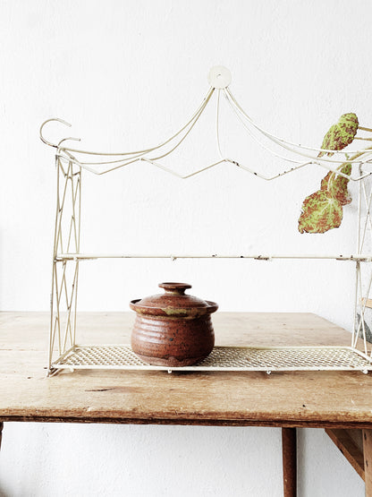 Mid Century Metal Wall Shelf