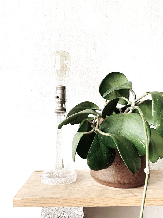 Vintage Cut Glass Lamp