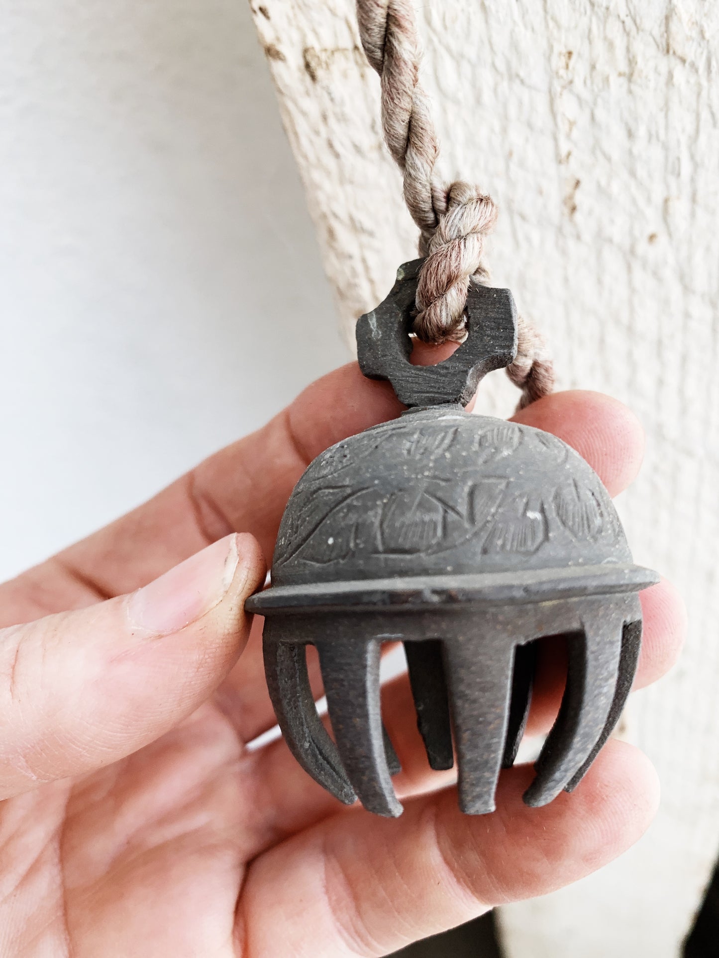 Antique Incised Brass Temple Bells