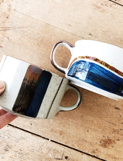 1970’s Japanese Ceramic Soup Mugs