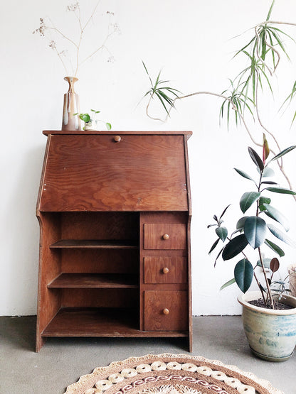 Vintage Handmade Secretary Desk