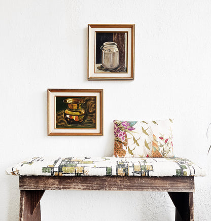 Reversible Vintage Silk Pillow