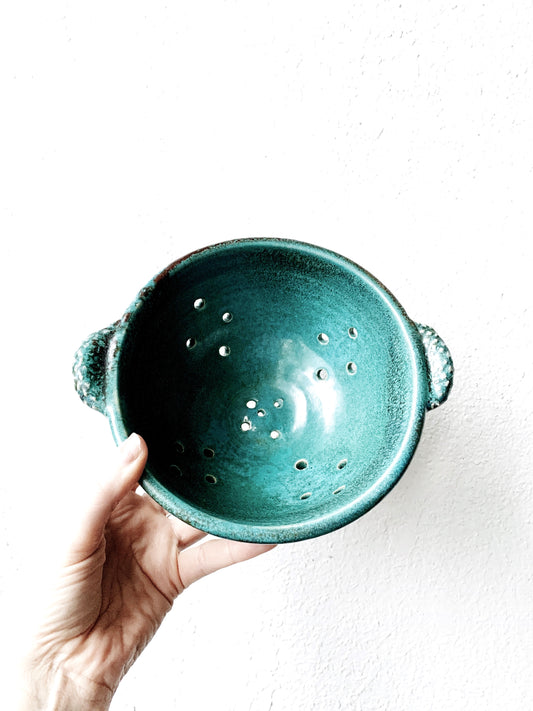 Handmade Pottery Berry Bowl / Colander