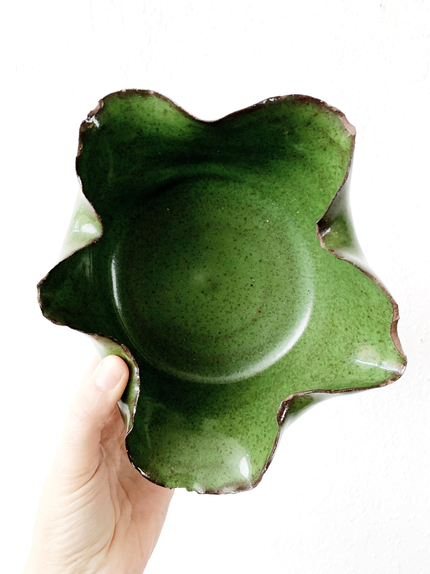 Wavy Edge Handmade Pottery Bowl