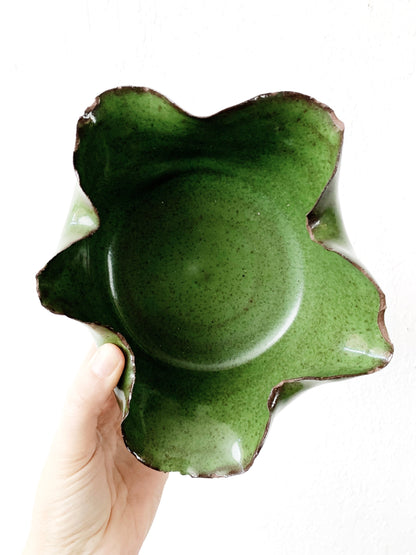 Wavy Edge Handmade Pottery Bowl