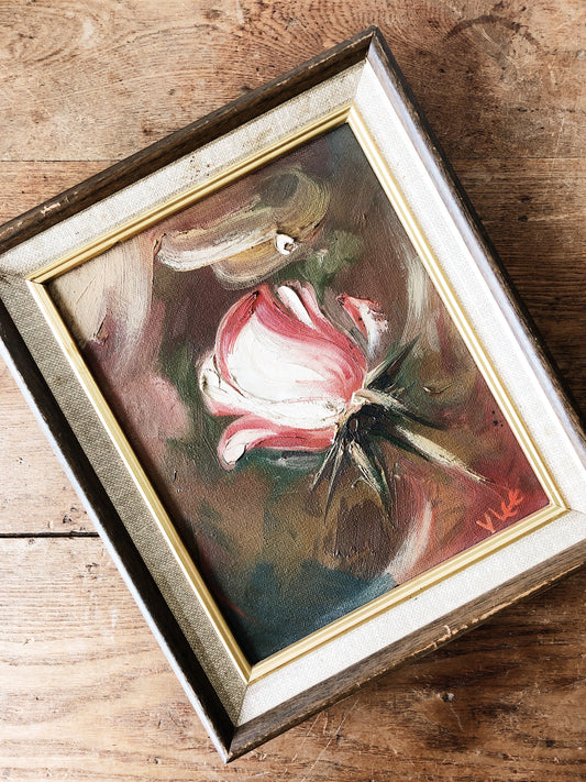 Vintage Floral Oil Painting
