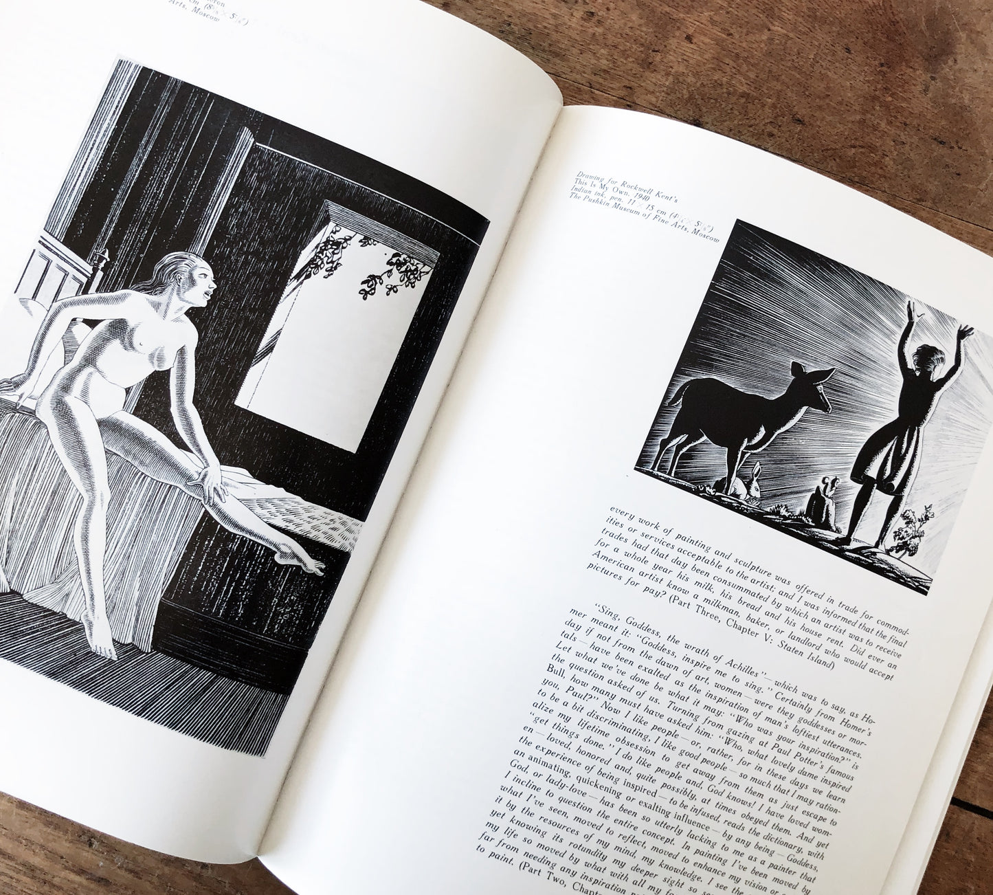 Vintage Rockwell Kent Art Book