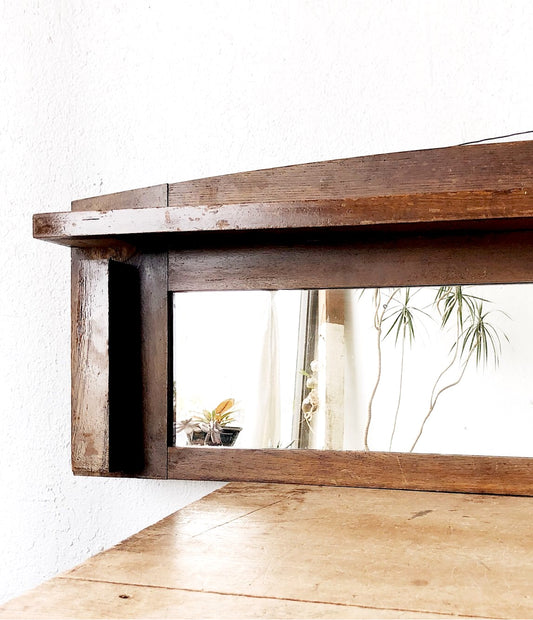 Victorian Era Long Mirror Shelf