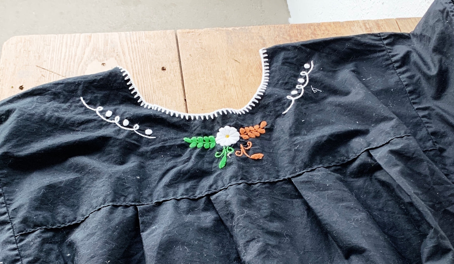 Vintage Embroidered Cotton Dress