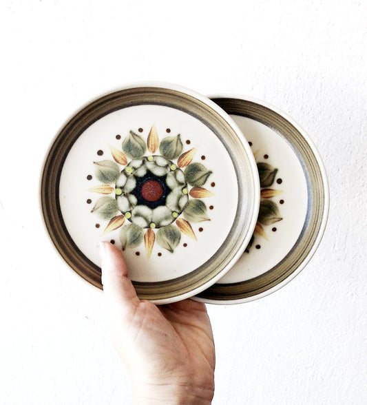 Pair of English Snack Plates