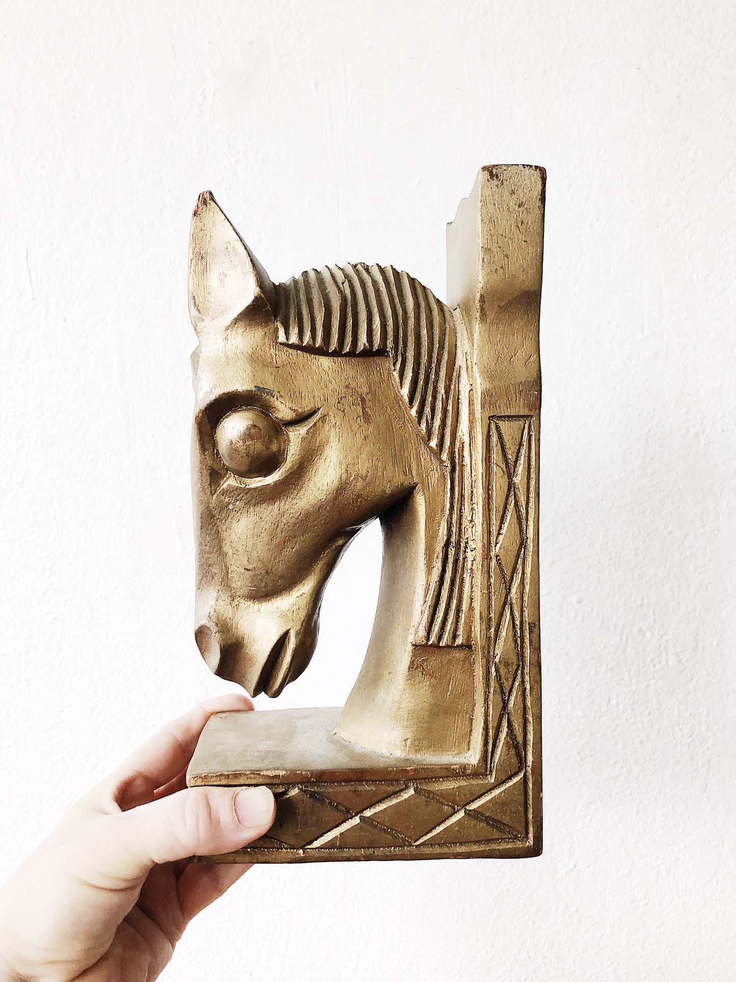 Vintage Deco Era Golden Horse