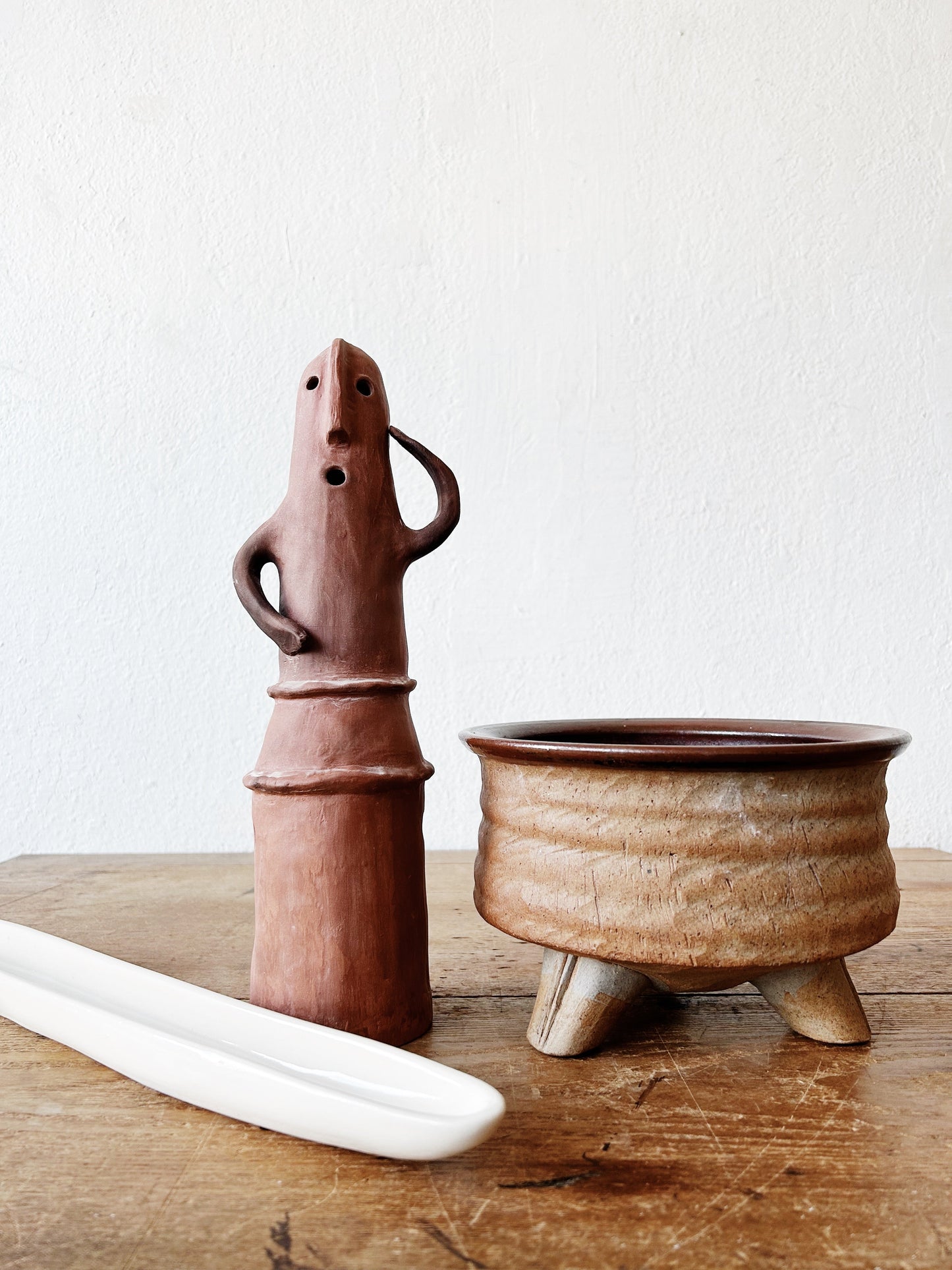 Whimsical Clay Figurine/Luminary