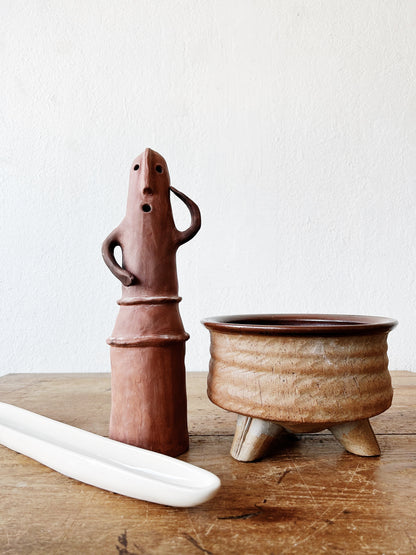 Whimsical Clay Figurine/Luminary