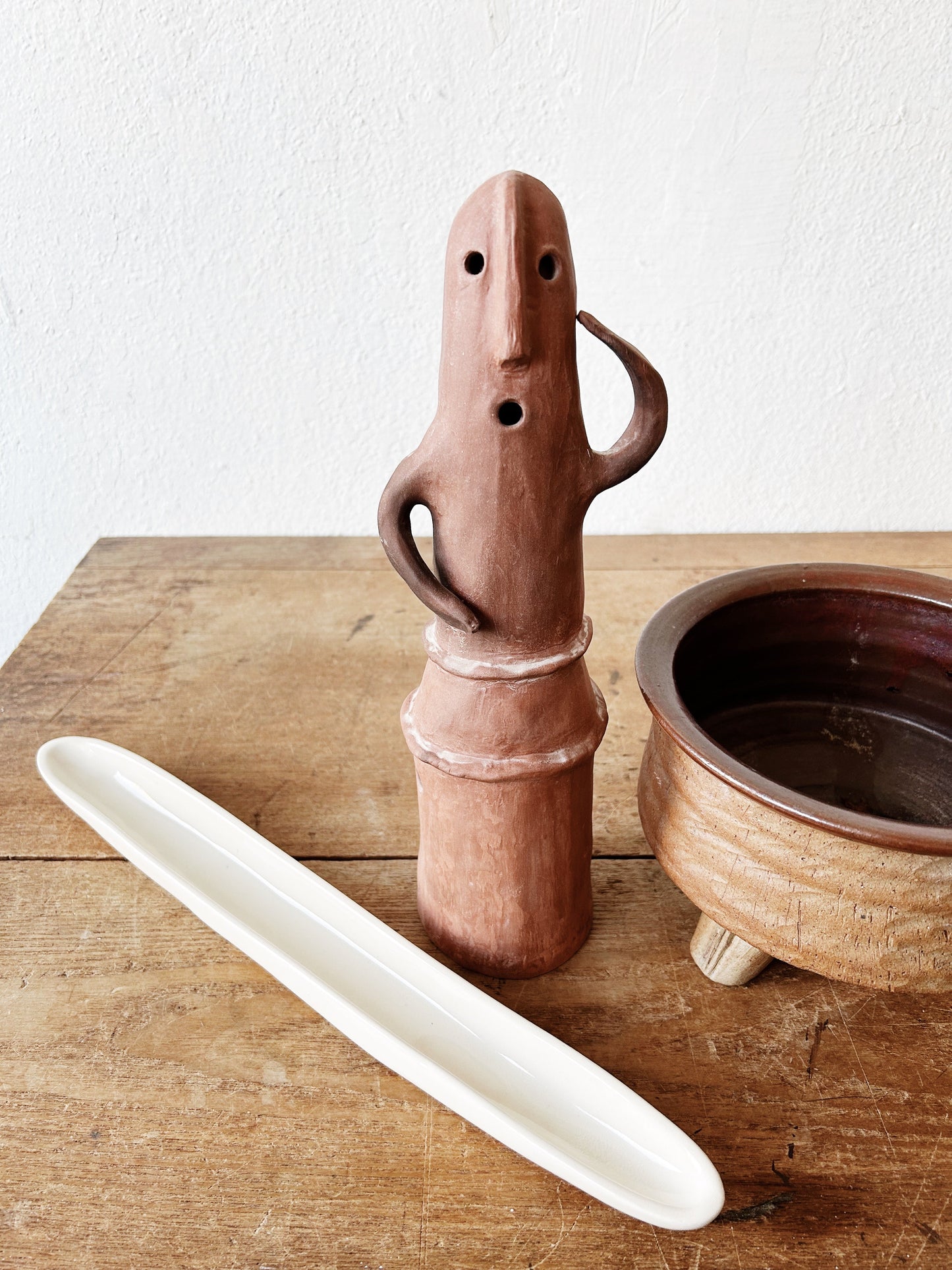 Whimsical Clay Figurine/Luminary