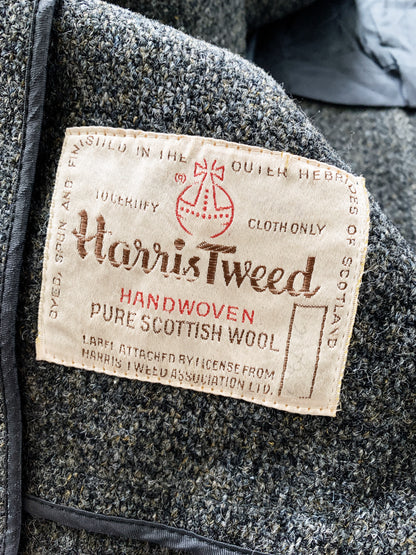 Vintage HarrisTweed Handwoven Scottish Wool Coat