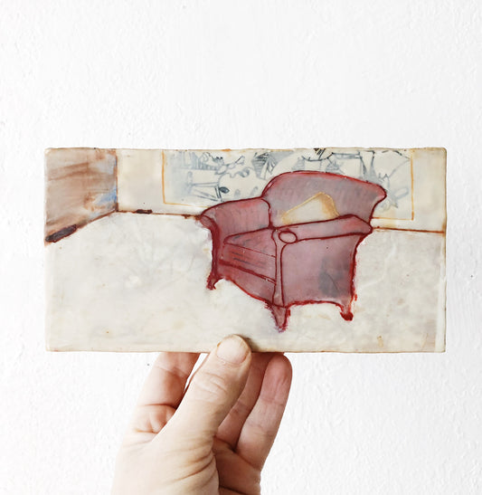 Original Encaustic Landscape Mini Painting