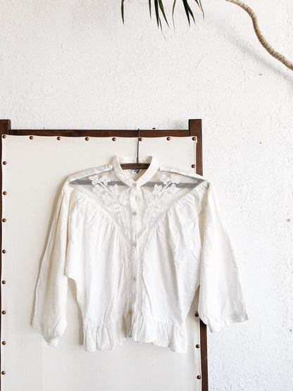 Vintage Cotton Dolman Blouse